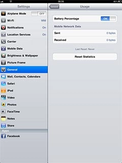 View your data usage below Mobile Network Data.