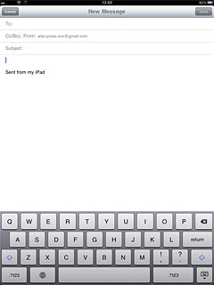 Press the writing language icon (a globe) until the required language has been selected.