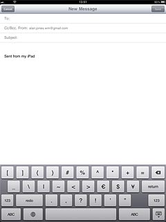 Press ABC to return to text input.