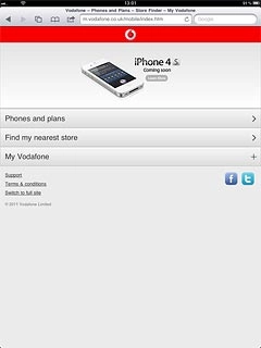 Press the menu icon (an arrow).