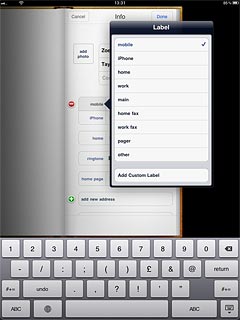 If you select Add Custom Label: