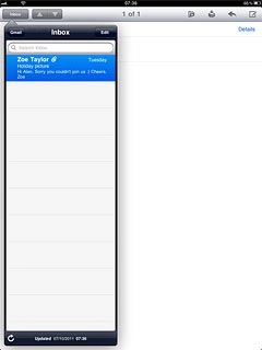 To retrieve manually:Press the update icon at the bottom left corner of the pop-up menu.