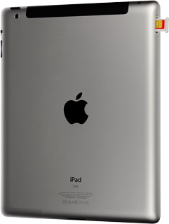 Insert the SIM holder into your device.