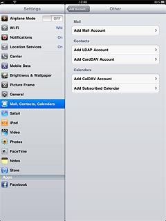 Press Add Mail Account.