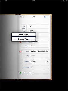 To use a saved picture:Press Choose Photo.