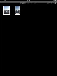 Press the required picture or the required video clip.