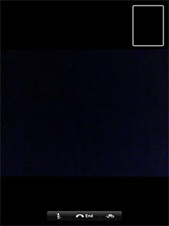 Press the camera icon.Depending on the current setting the front or back camera is turned on.