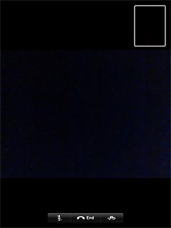 Press End to end the call.