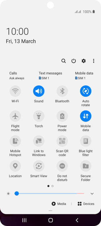samsung a71 led notification
