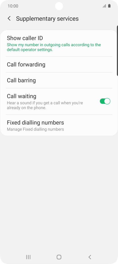 Samsung Galaxy S10 Lite - Divert calls to voicemail | Vodafone UK