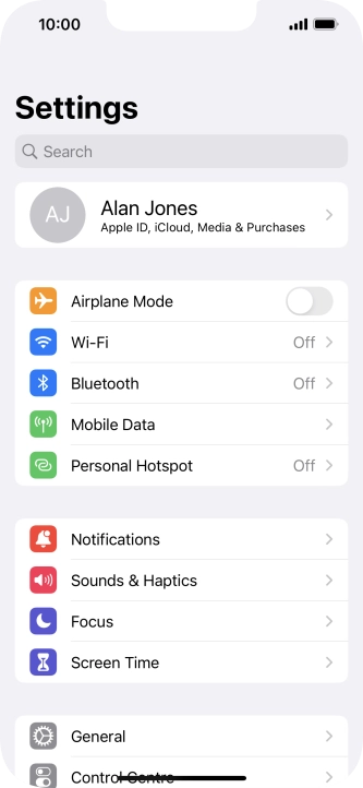 Apple iPhone 14 - Turn Bluetooth on or off | Vodafone UK