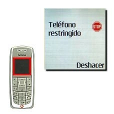 Si la pantalla muestra Teléfono restringido, puede que haya un fallo en la tarjeta SIM o en el lector de la tarjeta SIM del teléfono. También es posible que el teléfono esté bloqueado por otro operador que no sea Vodafone. Contacte con este operador para más información.