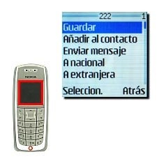 Vaya a Guardar y pulse Seleccion..