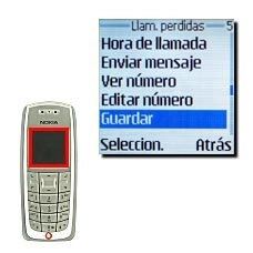 Vaya a Guardar y pulse Seleccion..