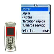 Vaya a Borrar y pulse Seleccion..