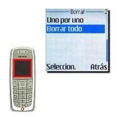 Vaya a Borrar todo y pulse Seleccion..