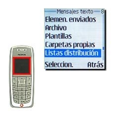 Vaya a Listas distribución y pulse Seleccion..