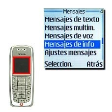 Vaya a Mensajes de info y pulse Seleccion..