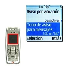 Tono de aviso para mensajes, véase 3e.