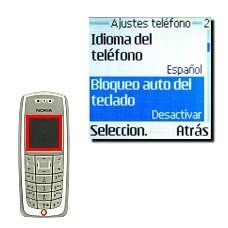 Vaya a Bloqueo auto del teclado y pulse Seleccion..