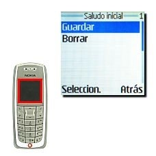 Vaya a Guardar y pulse Seleccion. para guardar el texto.