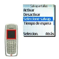 Elija Seleccione salvap. y pulse Seleccion..