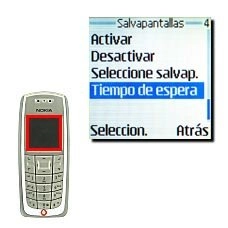 Elija Tiempo de espera y pulse Seleccion..
