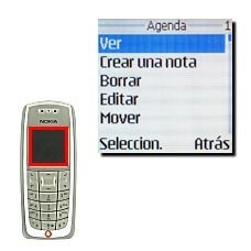 Vaya a Ver y pulse Seleccion..Todos los detalles de la cita aparecen en la pantalla.