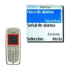Elija uno de los siguientes tipos de alarma:Hora de alarma, véase 2a.
