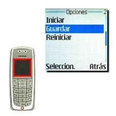 Elija Guardar y pulse Seleccion..