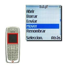 Vaya a Mover y pulse Seleccion..