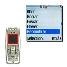 Elija Renombrar y pulse Seleccion..