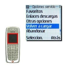 Vaya a Volver a cargar y pulse Seleccion..