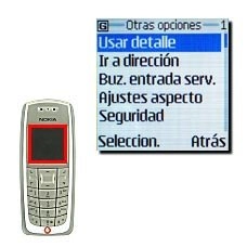 Vaya a Usar detalle y pulse Seleccion..