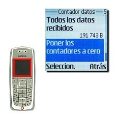 Vaya a Poner los contadores a cero y pulse Seleccion..