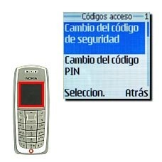 Elija el código de acceso que desea cambiar:Cambio del código de seguridad, véase 2a.
