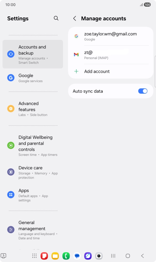 Press the Home key to return to the home screen.