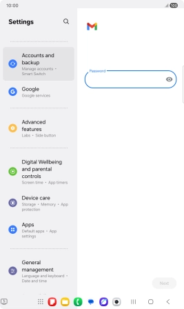 Press the field below 