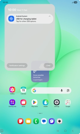 Press Tap for other USB options..