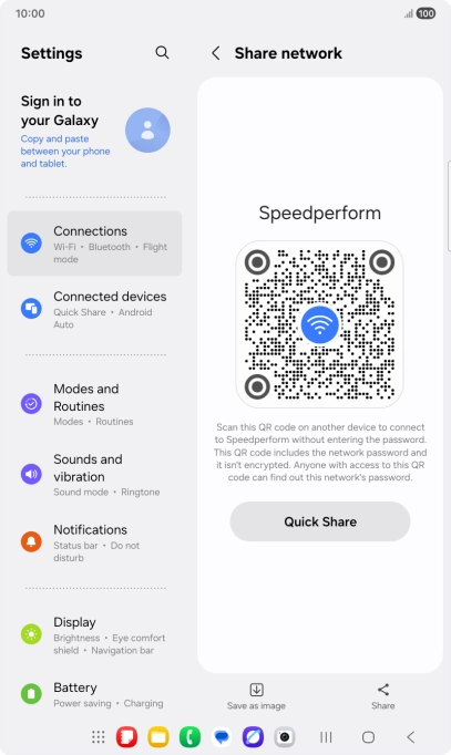 Place the QR code inside the camera frame on the other device to scan the code.