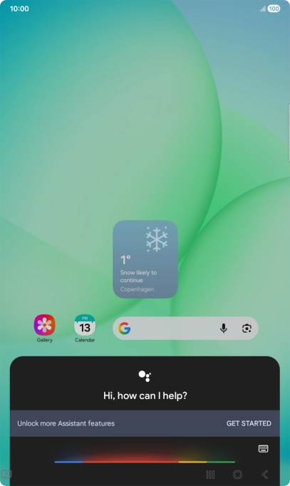 Say, in your own words, what you would like your tablet to do. OPEN [application], CALL [contact], SEARCH FOR [information]. It's not necessary to use a specific command for each function.