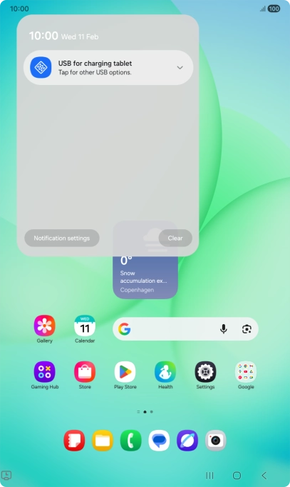 Press the drop down list.