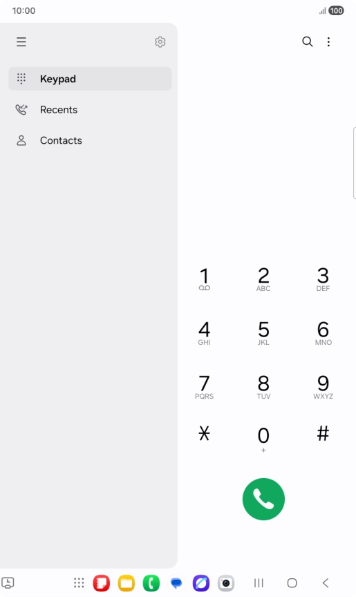 Press the settings icon.