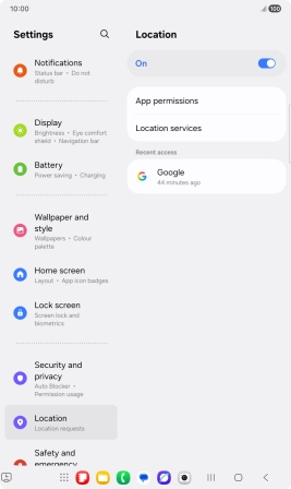 Press App permissions.