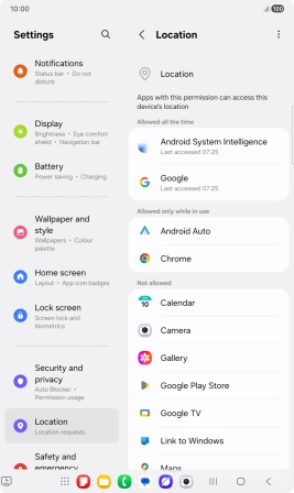 Press the required app.