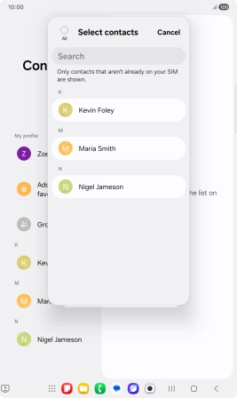 Press the field above 