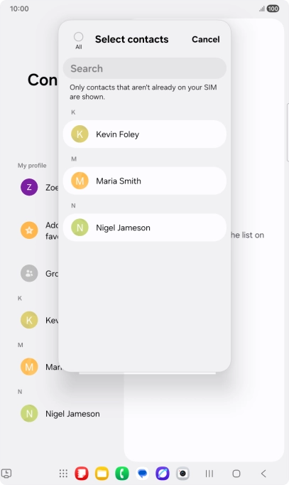 Press the field above 