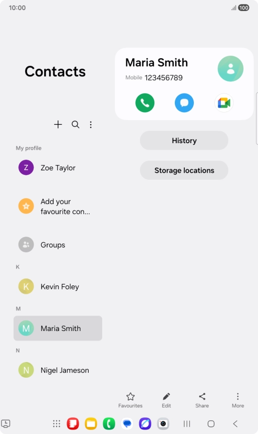 Press the Home key to return to the home screen.