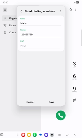 Press PIN2 and key in your PIN2. The default PIN2 is 1111.