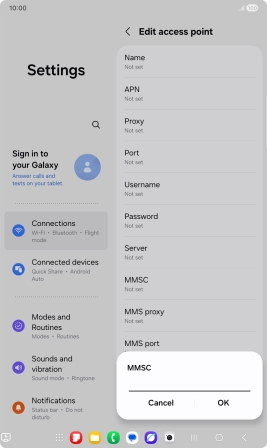 Key in http://mms.vodafone.co.uk/servlets/mms and press OK.